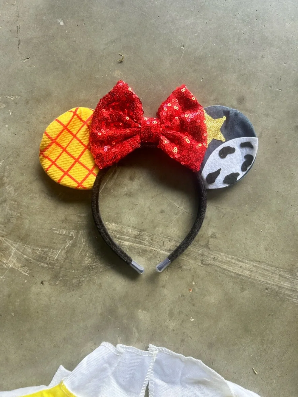 Toy Story Disney Jessie Cowgirl Costume with Jessie Mouse Ears | Size Small 4-6X
